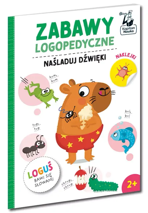 Zabawy logopedyczne. Loguś bawi się słowami. Naśladuj dźwięki, Kapitan Nauka
