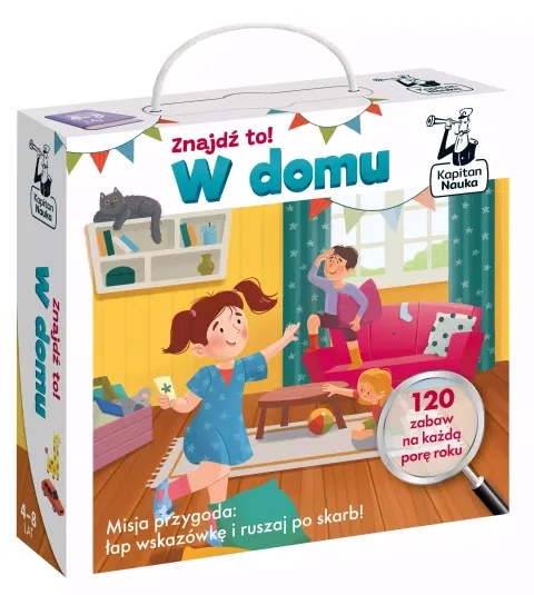 Kapitan Nauka: Znajdź to! W domu (4–8 lat)