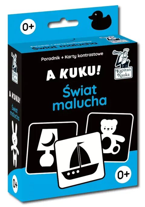 Kapitan Nauka. A kuku! Świat malucha 0+ (Poradnik + karty kontrastowe)