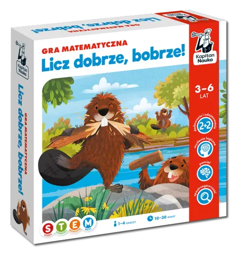 Licz dobrze, bobrze! Gra na matematyczna