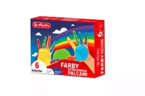 Farby do malowania palcami Herlitz 6 kolorów