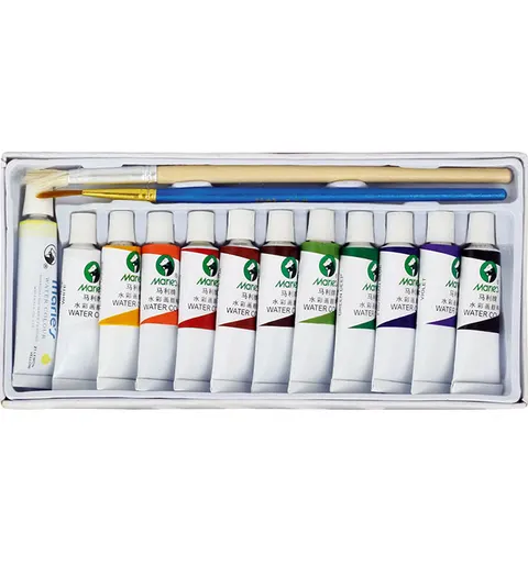Farby akwarelowe Maries 12 kolorów x 5 ml