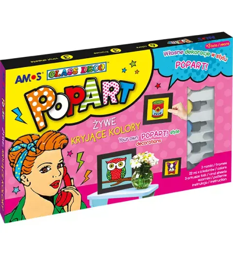 Farby witrażowe AMOS POPART PA22P6-F 22ML /170-2444/