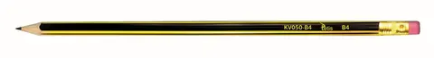 Ołówek z gumką Tetis twardość B4