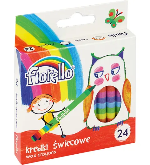 KREDKI ŚWIECOWE 24 KOLORY FIORELLO 170-1386