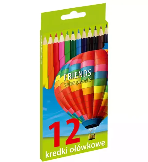 Kredki ołówkowe Unionl KW TARDE 12 kolorów /170-1373/