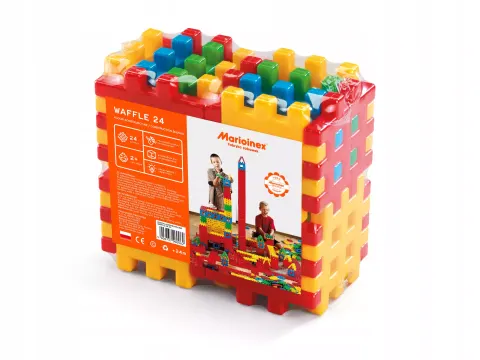 Klocki konstrukcyjne Waffle (24 elementy)