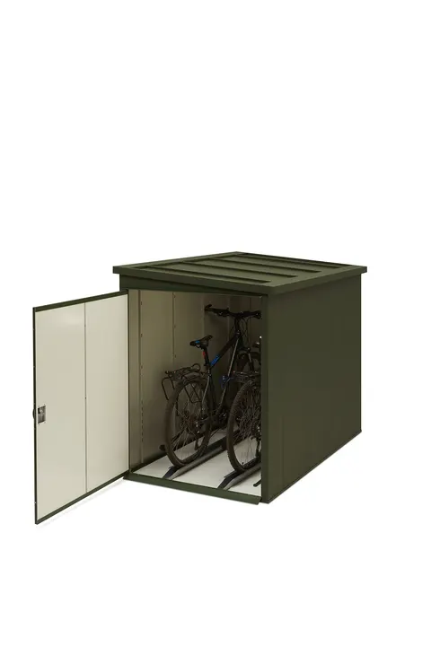Wiata rowerowa; kolor RAL 6020