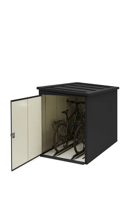 Wiata rowerowa; kolor RAL 9005