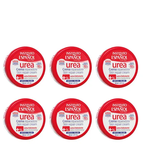 INSTITUTO ESPANOL UREA Ultra nawilżający krem do ciała i rąk 10% MOCZNIK 40 ml, pakiet 6 szt.