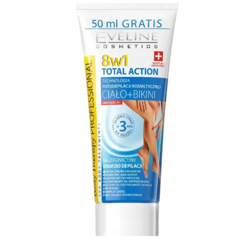 EVELINE TOTAL ACTION PROFESSIONAL Krem do depilacji MULTIFUNKCYJNY 8w1 200 ml