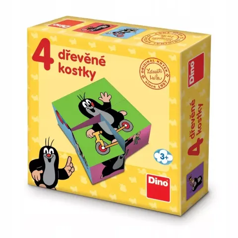 Krecik i Przyjaciele. Klocki obrazkowe, 4 elementy