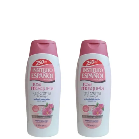 INSTITUTO ESPANOL Kremowy Żel pod prysznic DZIKA RÓŻA 250 ml, pakiet 2 szt.