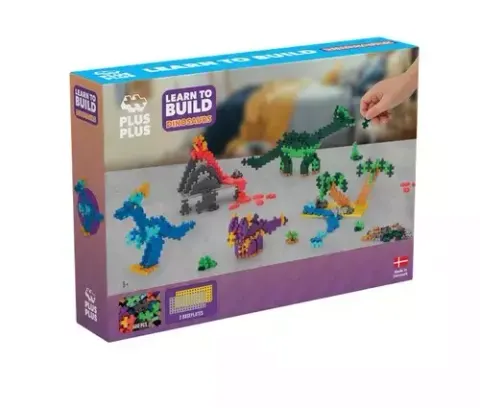 klocki plus-plus Dinozaury Learn to build Mini Mix 600 szt.