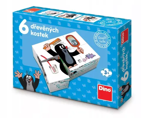 Krecik i Przyjaciele. Klocki obrazkowe, 6 elementów