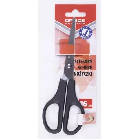 Nożyczki 16cm OFFICE PRODUCTS czarne /18251611-05/