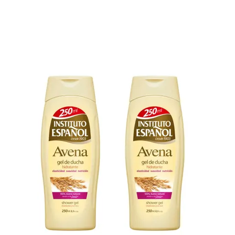 INSTITUTO ESPANOL AVENA Kremowy żel pod prysznic OWIES 250 ml, pakiet 2 szt.