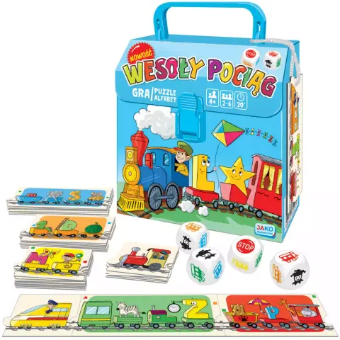 Wesoły pociąg 2w1. Gra i puzzle