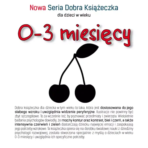 Nowa Seria Dobra Książeczka dla dzieci w wieku 0-3 miesięcy