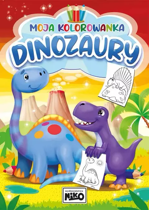Niko Moja Kolorowanka Dinozaury – książeczka dla dzieci A4, 16 stron