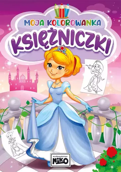 Niko Moja Kolorowanka Księżniczki – książeczka dla dzieci A4, 16 stron