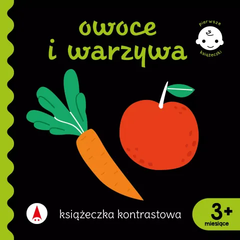Książeczka kontrastowa Owoce i Warzywa, Skrzat