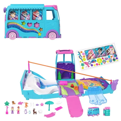Polly Pocket. JCC22 Transformujący kamper z akcesoriami