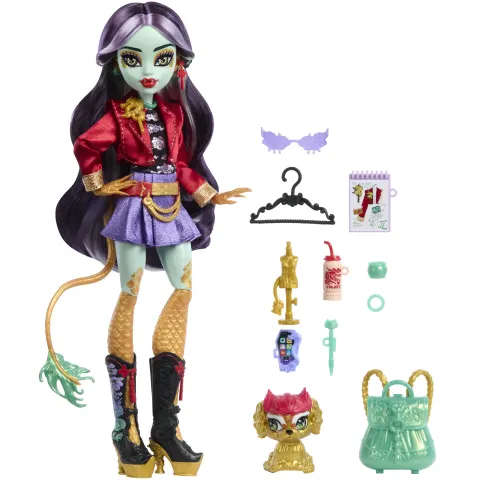 Monster High. HYV58 Jinafire Long + zwierzątko
