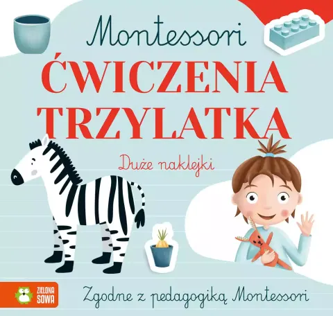 Montessori - ćwiczenia trzylatka, Zielona Sowa