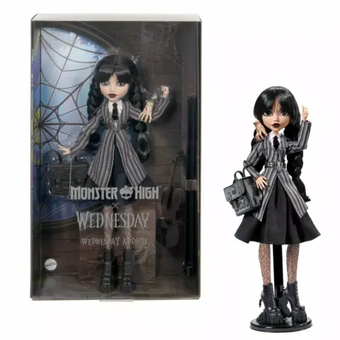 Monster High. HXJ04 Lalka Wednesday w szkolnym mundurku
