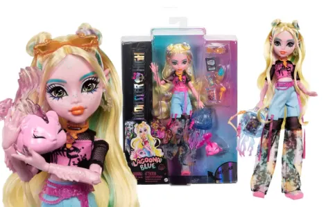 Monster High. HXH75 Lagoona Blue + zwierzątko