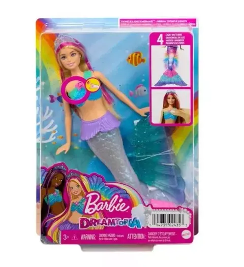 Barbie. HDJ36 Malibu. Syrenka migoczące światełka