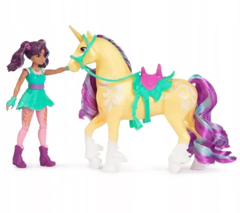 Spin Master Unicorn Academy Lalka Ava I Jednorożec Leaf Akademia Jednorożców 4+