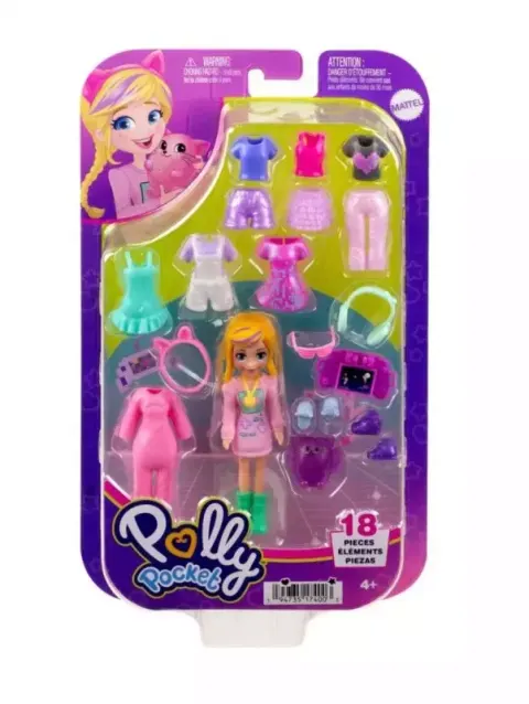 Polly Pocket. HRD60 Zestaw modowy z laleczką i akcesoriami