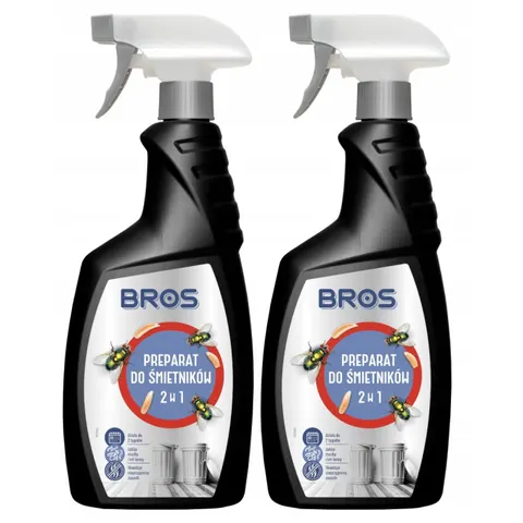 BROS Preparat do śmietników 2w1 NEUTRALIZATOR ZAPACHÓW 500 ml, pakiet 2 szt.