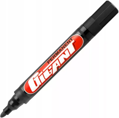 MARKER PERMANENTNY okrągły Kamet GIGANT CZARNY WODOODPORNY PISAK