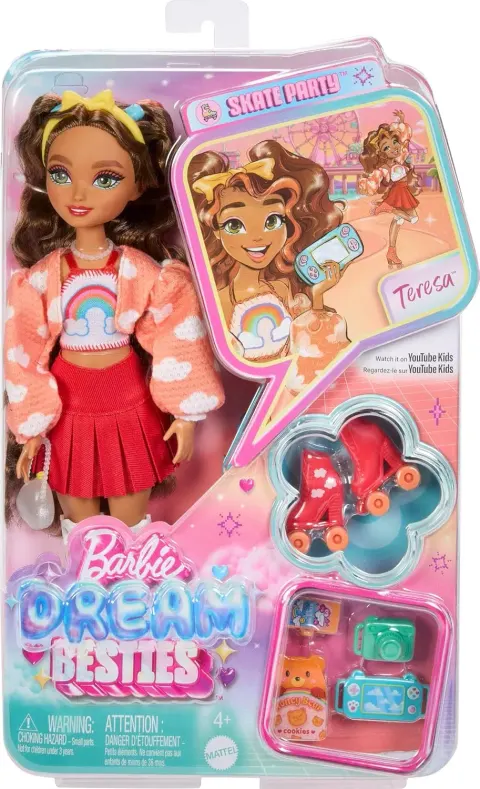Barbie. JFX98 Besties. Lalka modowa na wrotkach