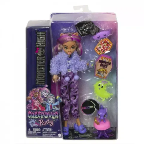 Monster High. HKY67 Piżama Party Clawdeen Wolf