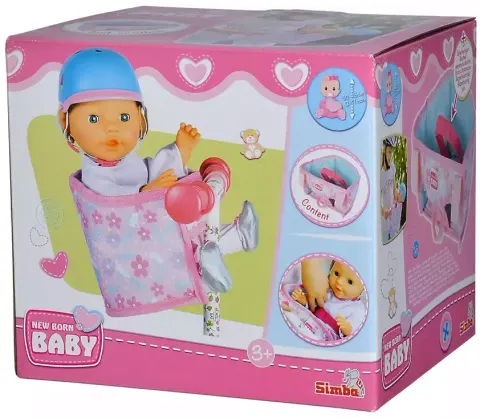 New Born Baby. Fotelik rowerowy dla lalek