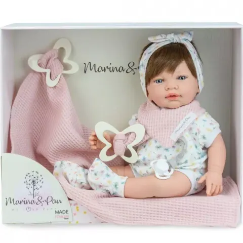Lalka hiszpańska Sweet Baby Farfalla z kocykiem
