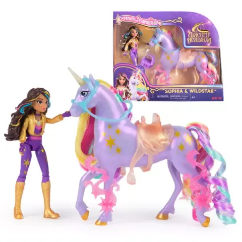 Spin Master Unicorn Academy Lalka Sophia i Jednorożec Wildstar + Akcesoria