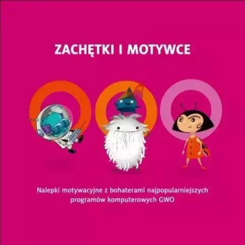 Zachętki i motywce z bohaterami multimediów