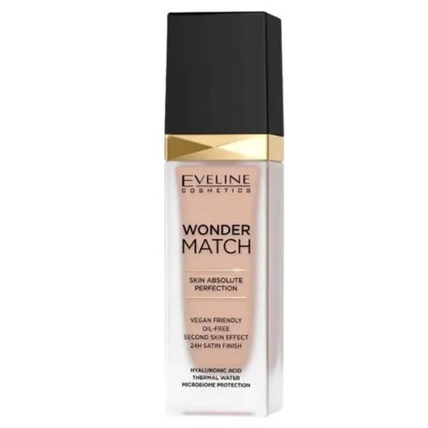 EVELINE WONDER MATCH Podkład nr.35 Sunny Beige DOPASOWUJĄCY SIĘ, 30 ml