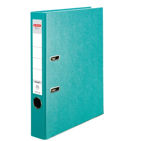 Segregator z mechanizmem A4 50mm HERLITZ Q.FILE PP kol. turkusowy 11178951