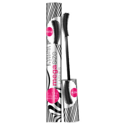 EVELINE MEGA SIZE LASHES Tusz do rzęs tusz do rzęs WYDŁUŻAJĄCY, 10 ml
