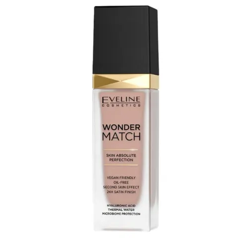 EVELINE WONDER MATCH Podkład nr.45 Honey DOPASOWUJĄCY SIĘ, 30 ml