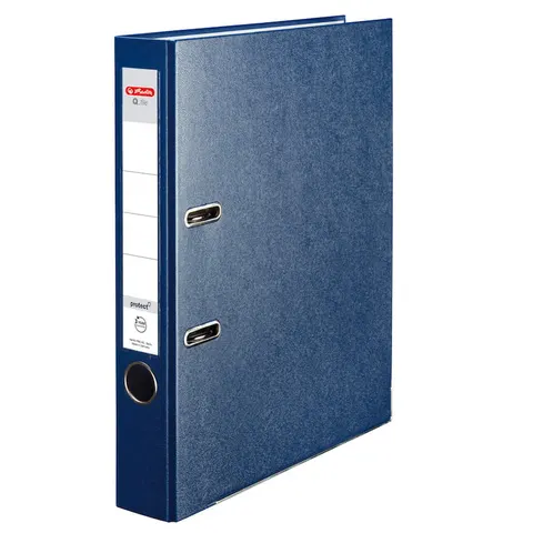 Segregator z mechanizmem A4 50mm HERLITZ Q.FILE PP kol. niebieski 11167483