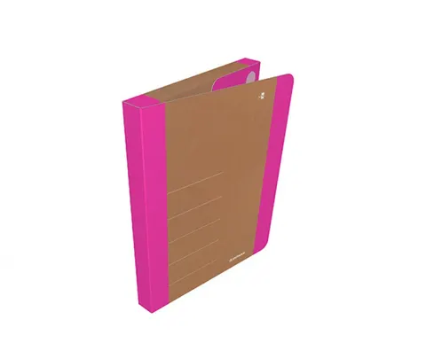 Teczka skrzydłowa na rzepy A4 3cm DONAU LIFE różowa 1szt. /2074001FSC-30/