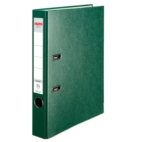 Segregator z mechanizmem A4 50mm HERLITZ Q.FILE PP kol. zielony 11167509
