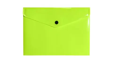 Teczka kopertowa A5 BIURFOL tworzywo sztuczne kol. żółty neonowy TK-NEON-A5-02